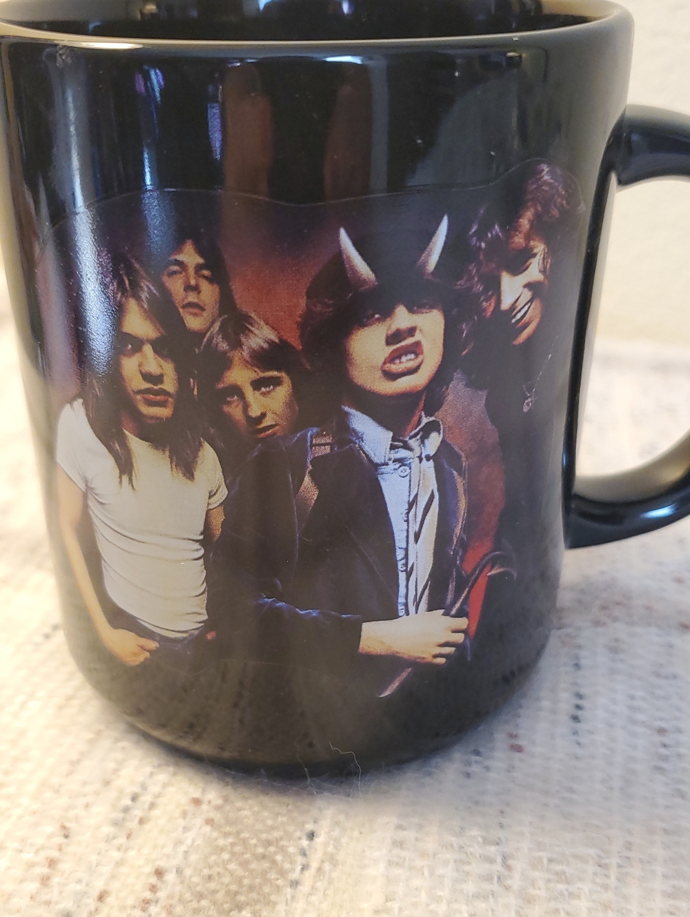 AC/DC Black Rock Band Graphic Ceramic Mug